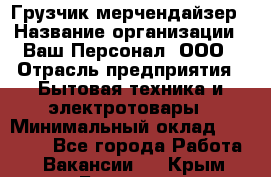 Грузчик-мерчендайзер › Название организации ­ Ваш Персонал, ООО › Отрасль предприятия ­ Бытовая техника и электротовары › Минимальный оклад ­ 18 000 - Все города Работа » Вакансии   . Крым,Белогорск